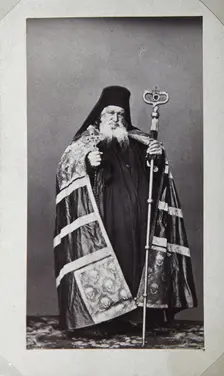 Makarios, Archbishop of the St Panteleimon Monastery on Mount Athos, Greece, 1870s