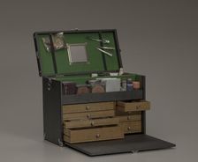 Makeup case used by makeup artist Bernadine M. Anderson, 1970s - 1990s. Creator: Unknown