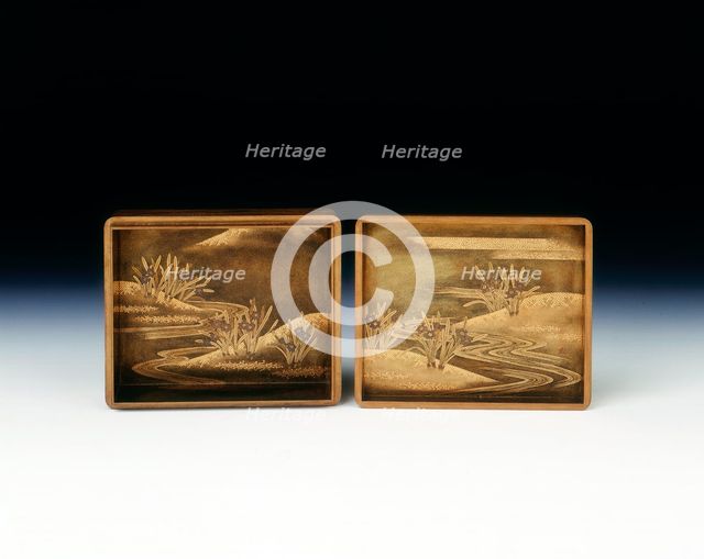 Maki-e lacquer box, late Edo period, Japan, early 19th century. Creator: Unknown.