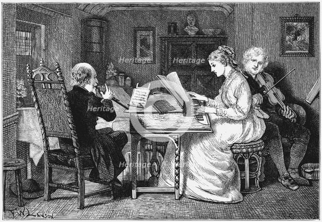 Making music, London, 1874. Artist: Francis Wilfrid Lawson