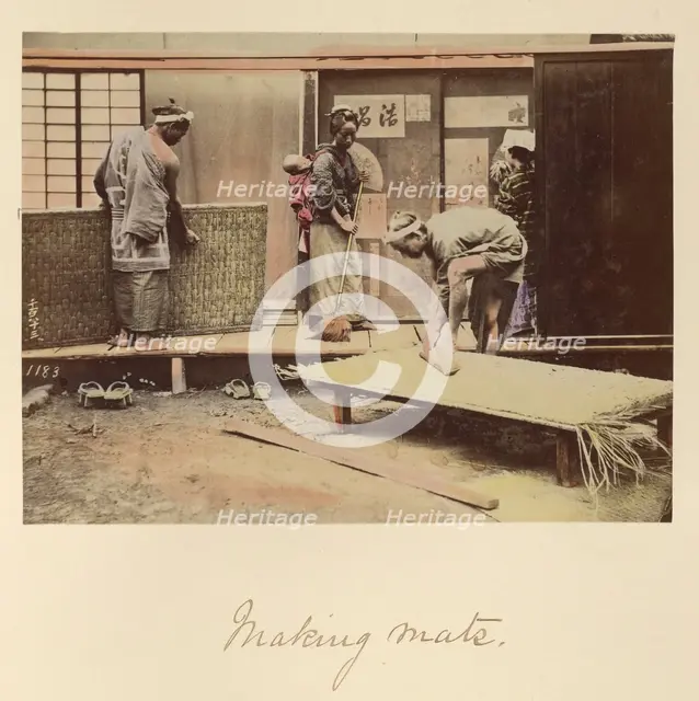 Making Mats, about 1873-1883. Creator: Shinichi Suzuki I.
