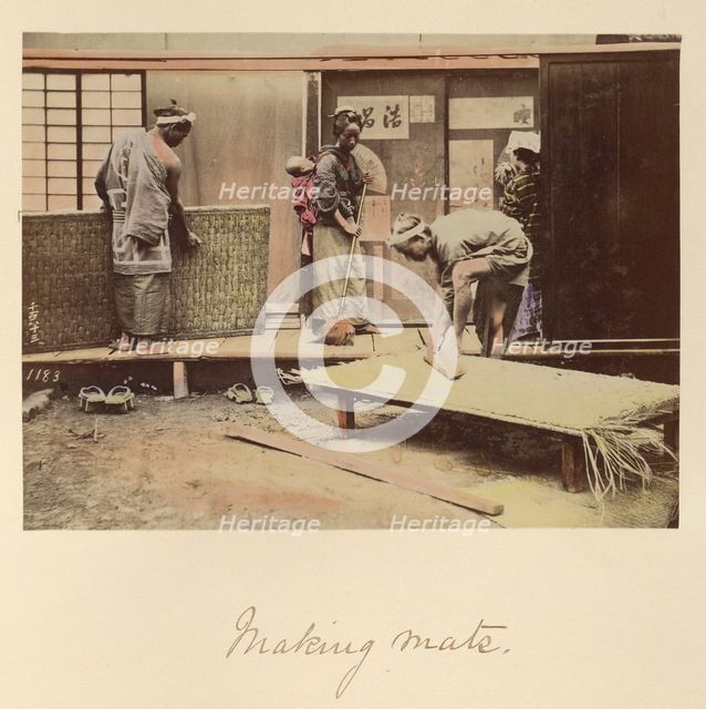 Making Mats, about 1873-1883. Creator: Shinichi Suzuki I.