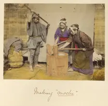Making mochi, about 1873-1883. Creator: Shinichi Suzuki I