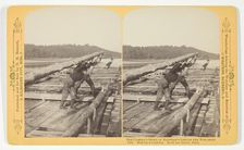 Making a Crossing. Hold Her Heavy, Pard., 1886. Creator: Henry Hamilton Bennett