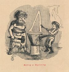 Making a Beginning c1860, (1860). Artist: John Leech