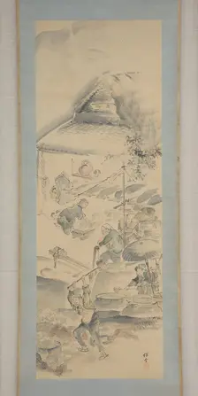 Making Ceramics, first half of the19th century. Creator: Eiraku Hozen