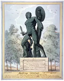 Making decent!! A hint to the society for the suppression of vice... 1822. Artist: George Cruikshank