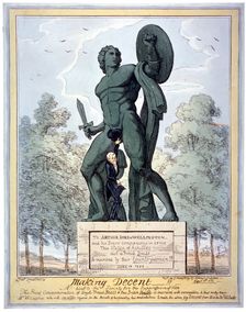 Making decent!! A hint to the society for the suppression of vice... 1822. Artist: George Cruikshank