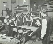 Making pianos, Benthal Road Evening Institute, London, 1914