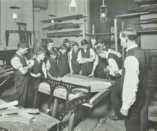 Making pianos, Benthal Road Evening Institute, London, 1914