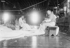 Making sails at Ratsey's, between c1910 and c1915. Creator: Bain News Service