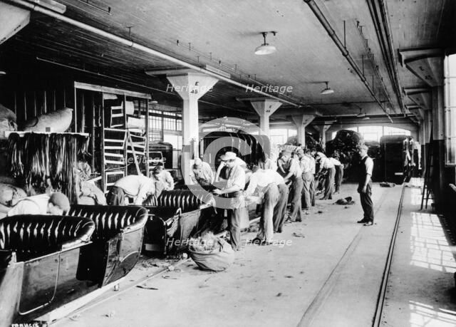 Making the bodies for Model T Fords, 1915. Artist: Unknown