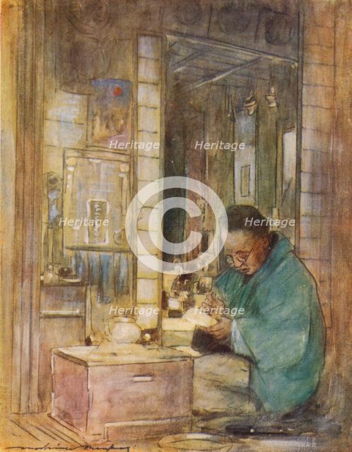 'Making Up Accounts', c1887, (1901). Artist: Mortimer L Menpes.
