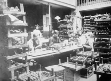 Making Xmas Toys, between c1910 and c1915. Creator: Bain News Service