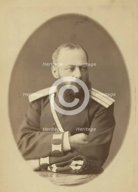 Makofski, half-length portrait, facing right, in police uniform, 1885. Creator: Unknown.