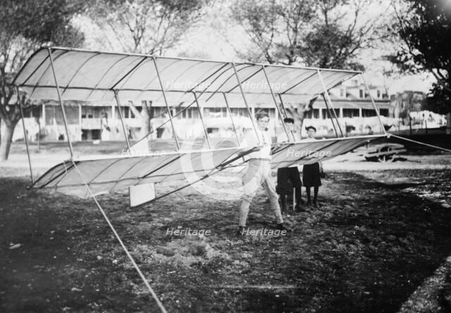 Malcolm Allison - with glider, between c1910 and c1915. Creator: Bain News Service.