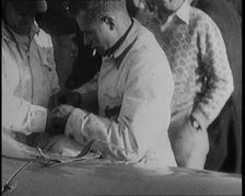 Malcolm Campbell with Blue Bird/Bluebird in South Africa, 1929. Creator: British Pathe Ltd