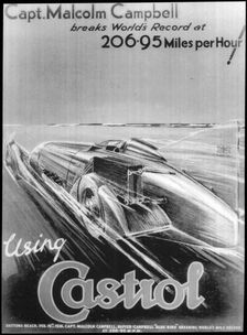 Malcolm Campbell breaks world land speed record, 19 February 1928