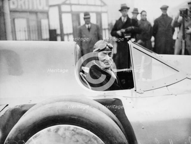 Malcolm Campbell in Bluebird, 1935. Artist: Unknown