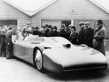 Malcolm Campbell in Bluebird, 1935