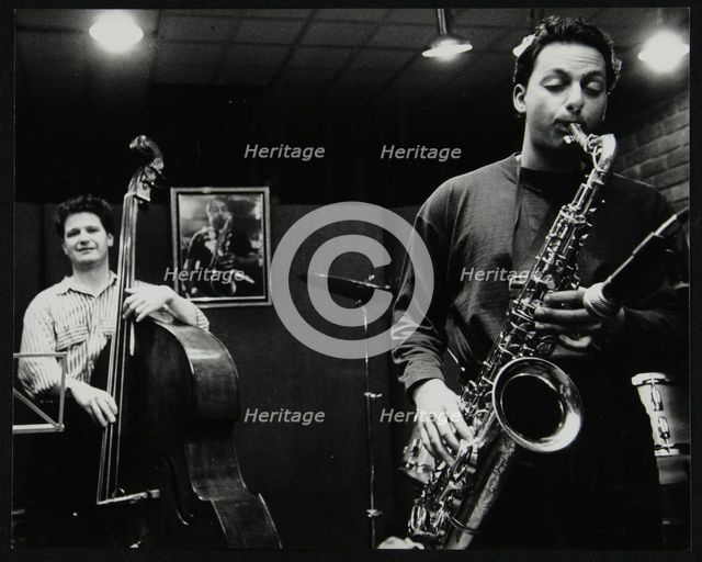 Malcolm Creese and Alex Garnett playing at The Fairway, Welwyn Garden City, Hertfordshire, 1992. Artist: Denis Williams