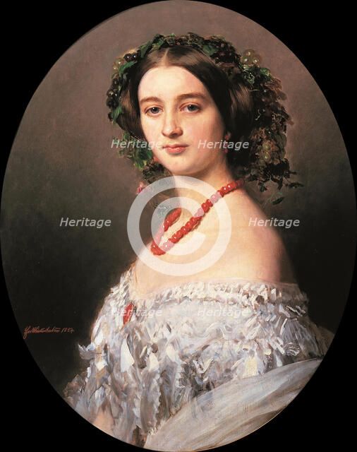 Malcy Louise Caroline Frederique Berthier de Wagram, Princess Murat (1832-1884), 1854.