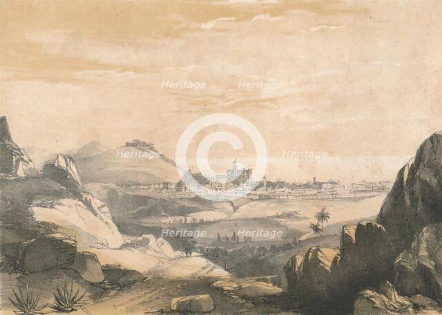 'Malaga, from the Ermitas', c1850. Creator: Dickinson Brothers.