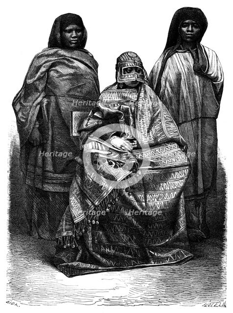'Malagasy Women', 19th century.Artist: Alexandre Bida