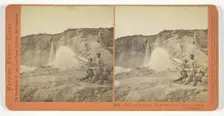 Malakoff Diggings, North Bloomfield Gravel Mining Co., Nevada County, 1871. Creator: Carleton Emmons Watkins