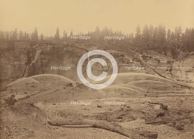 Malakoff Diggins, North Bloomfield, Nevada County, 1871. Creator: Carleton Emmons Watkins.