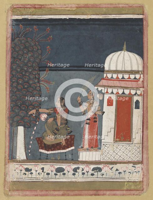 Malashri Ragini from a Ragmala series, 1640. Creator: Unknown.