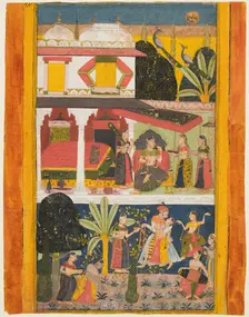 Malavi Ragini, from a Ragamala series, c. 1695. Creator: Unknown