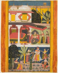 Malavi Ragini, from a Ragamala series, c. 1695. Creator: Unknown