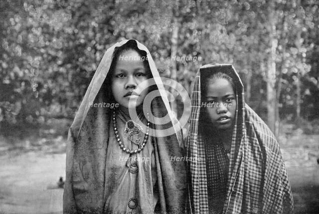 Malay girls, Sumatra, Indonesia. Artist: Unknown
