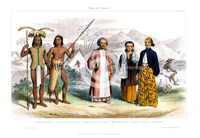 'Malay Race', 1800-1900.Artist: R Anderson