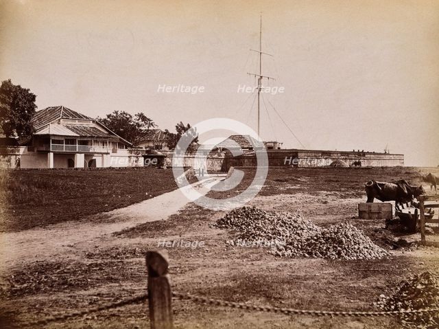 Malaya: Fort Cornwallis on Penang Island, 1881. Creator: John Edmund Taylor.