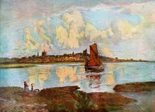 Maldon, from Heybridge, Essex, 1924-1926.Artist: Louis Burleigh Bruhl