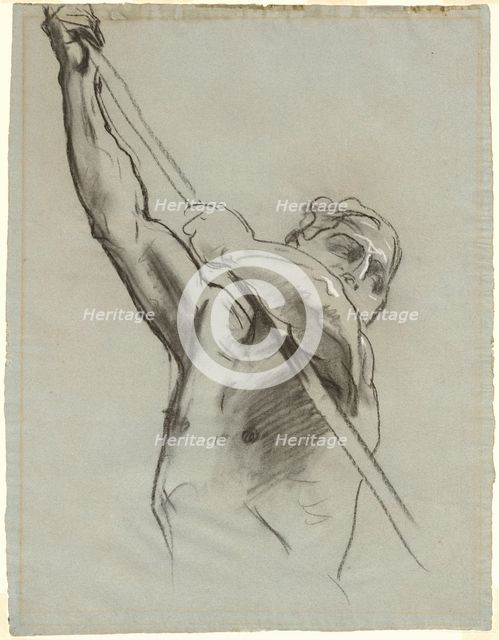 Male Torso with Pole, 1890-1900. Creator: John Singer Sargent.