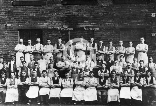 Male workers at Mackintosh’s toffee factory, Halifax, West Yorkshire, 1912. Artist: Unknown