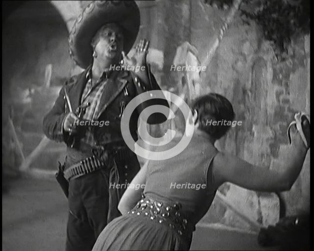Male Actor Playing a Mexican, 1920s.  Creator: British Pathe Ltd.