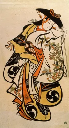 Male Actor Playing a Woman c1704-c1711. Artist: Torii Kiyonobu I