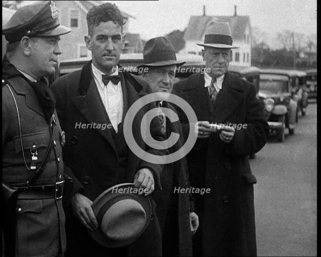 Male American Civilians Being Arrested by the Police, 1930. Creator: British Pathe Ltd.