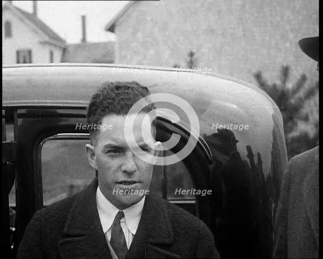 Male American Civilians Being Arrested by the Police, 1930. Creator: British Pathe Ltd.