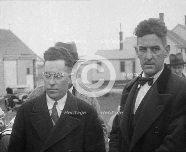 Male American Civilians Being Arrested by the Police, 1930. Creator: British Pathe Ltd.