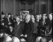 Male American Civilians, Believed To Be Attorneys, Speaking During Bruno Richard Hauptman's..., 1930 Creator: British Pathe Ltd