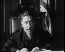 Male American Magistrate Speaking During Bruno Richard Hauptman's Bail Hearing in Connection...,1930 Creator: British Pathe Ltd