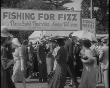 Male and Female Patrons at a Theatrical Garden Party at the Ranelagh Club, Barnes..., 1939. Creator: British Pathe Ltd