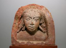 Male Bust with Rolling Curls, Gupta period, 4th/5th century. Creator: Unknown