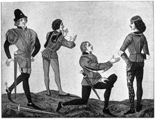 Male costume, 15th century, (1910)