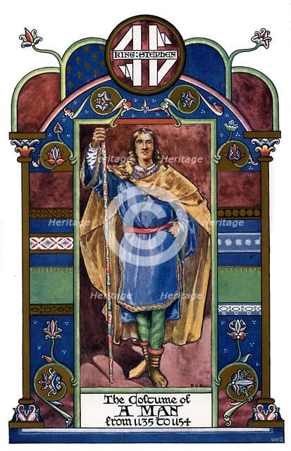 Male costume, 1135-1154, (1904). Artist: Unknown